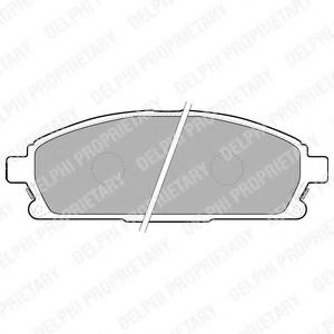 Тормозные колодки DELPHI LP1659