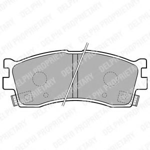 Тормозные колодки DELPHI LP1702