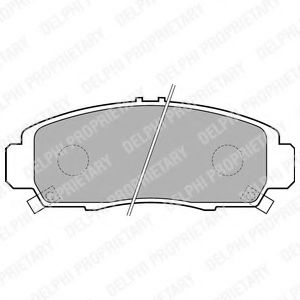 Тормозные колодки DELPHI LP1704