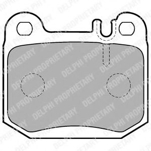 Тормозные колодки DELPHI LP1705