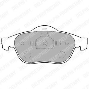 Тормозные колодки DELPHI LP1708