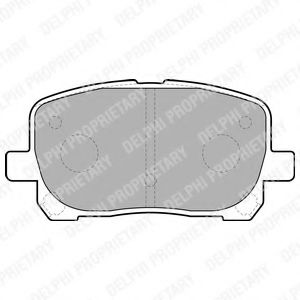 Тормозные колодки DELPHI LP1711