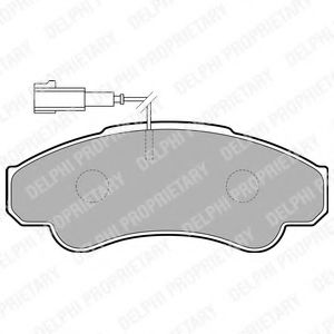 Тормозные колодки DELPHI LP1751