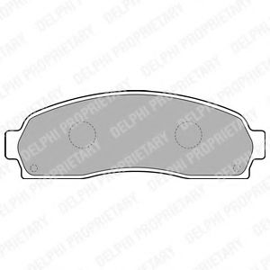 Тормозные колодки DELPHI LP1757