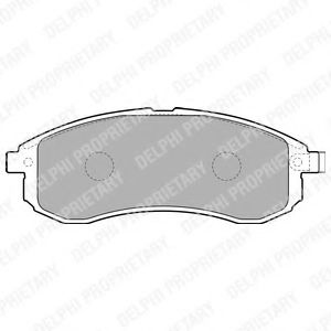 Тормозные колодки DELPHI LP1808