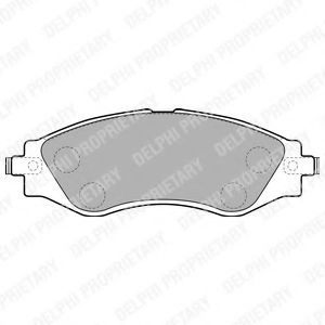 Тормозные колодки DELPHI LP1816