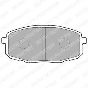 Тормозные колодки DELPHI LP1819