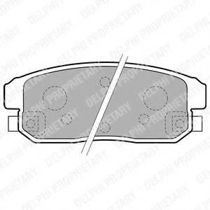Тормозные колодки DELPHI LP1829
