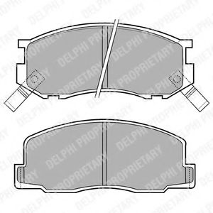 Тормозные колодки DELPHI LP409
