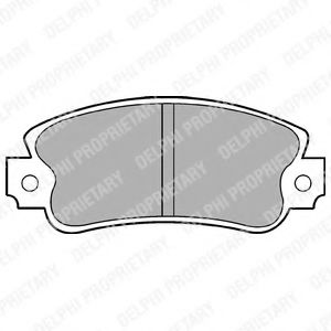 Тормозные колодки DELPHI LP419