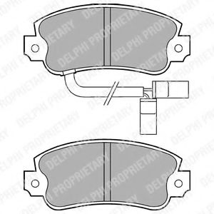 Тормозные колодки DELPHI LP433