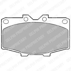 Тормозные колодки DELPHI LP448