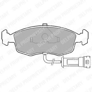 Тормозные колодки DELPHI LP457