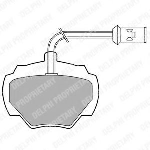 Тормозные колодки DELPHI LP475