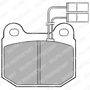 Тормозные колодки DELPHI LP485