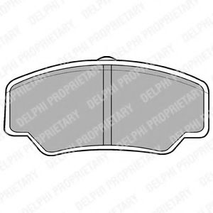 Тормозные колодки DELPHI LP488