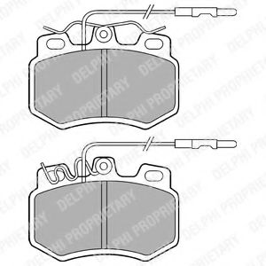Тормозные колодки DELPHI LP493