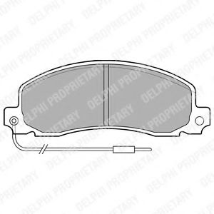 Тормозные колодки DELPHI LP504