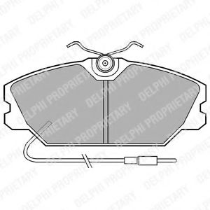 Тормозные колодки DELPHI LP542