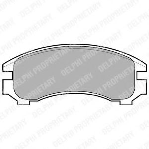 Тормозные колодки DELPHI LP546