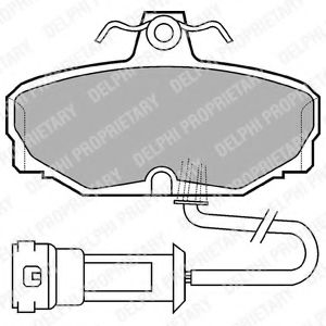 Тормозные колодки DELPHI LP557