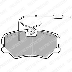 Тормозные колодки DELPHI LP564