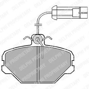 Тормозные колодки DELPHI LP566