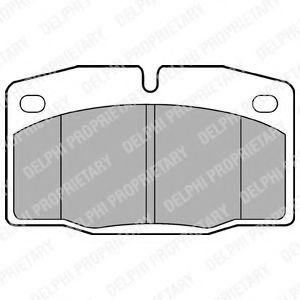 Тормозные колодки DELPHI LP581