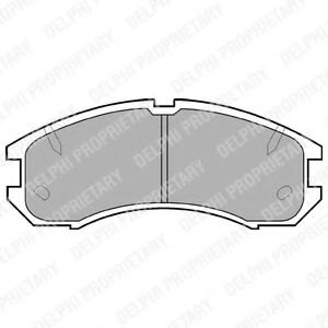 Тормозные колодки DELPHI LP595