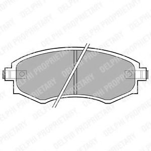 Тормозные колодки DELPHI LP606