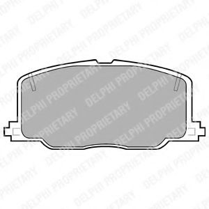 Тормозные колодки DELPHI LP613
