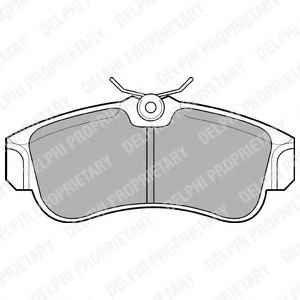 Тормозные колодки DELPHI LP616