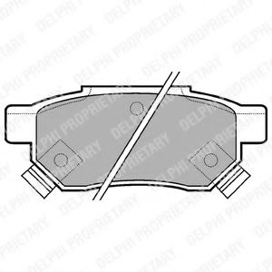 Тормозные колодки DELPHI LP625