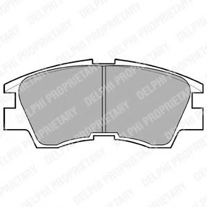 Тормозные колодки DELPHI LP633