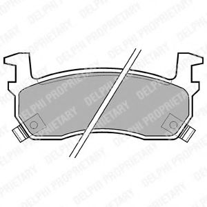 Тормозные колодки DELPHI LP635