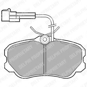 Тормозные колодки DELPHI LP644
