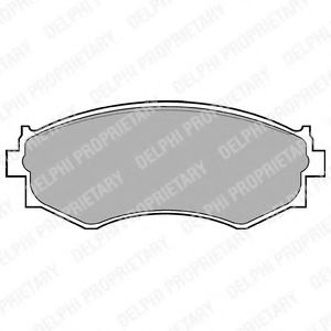 Тормозные колодки DELPHI LP645