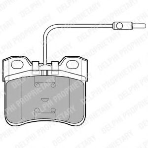 Тормозные колодки DELPHI LP652