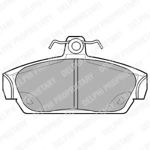 Тормозные колодки DELPHI LP653