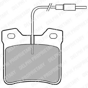 Тормозные колодки DELPHI LP667