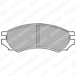 Тормозные колодки DELPHI LP670