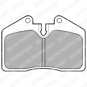 Тормозные колодки DELPHI LP672