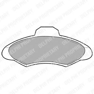 Тормозные колодки DELPHI LP673