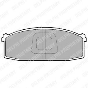 Тормозные колодки DELPHI LP686