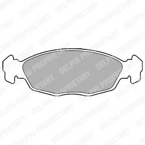 Тормозные колодки DELPHI LP702