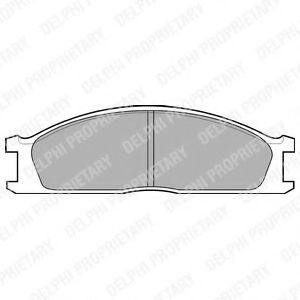 Тормозные колодки DELPHI LP726