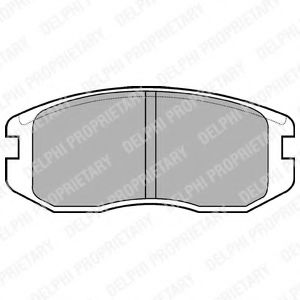 Тормозные колодки DELPHI LP736
