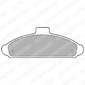 Тормозные колодки DELPHI LP738