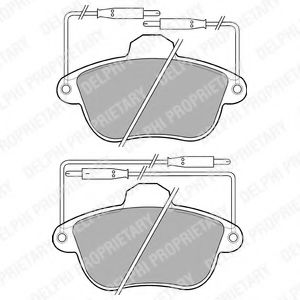 Тормозные колодки DELPHI LP741