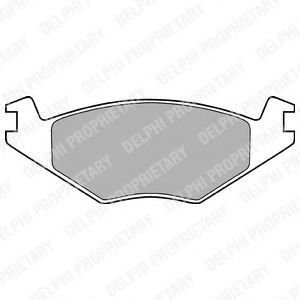 Тормозные колодки DELPHI LP760